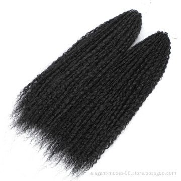 18inch 90grams Ombre Marley Braids Hair Crochet Afro Kinky Curly Synthetic Braiding Hair Crochet Twist Braids